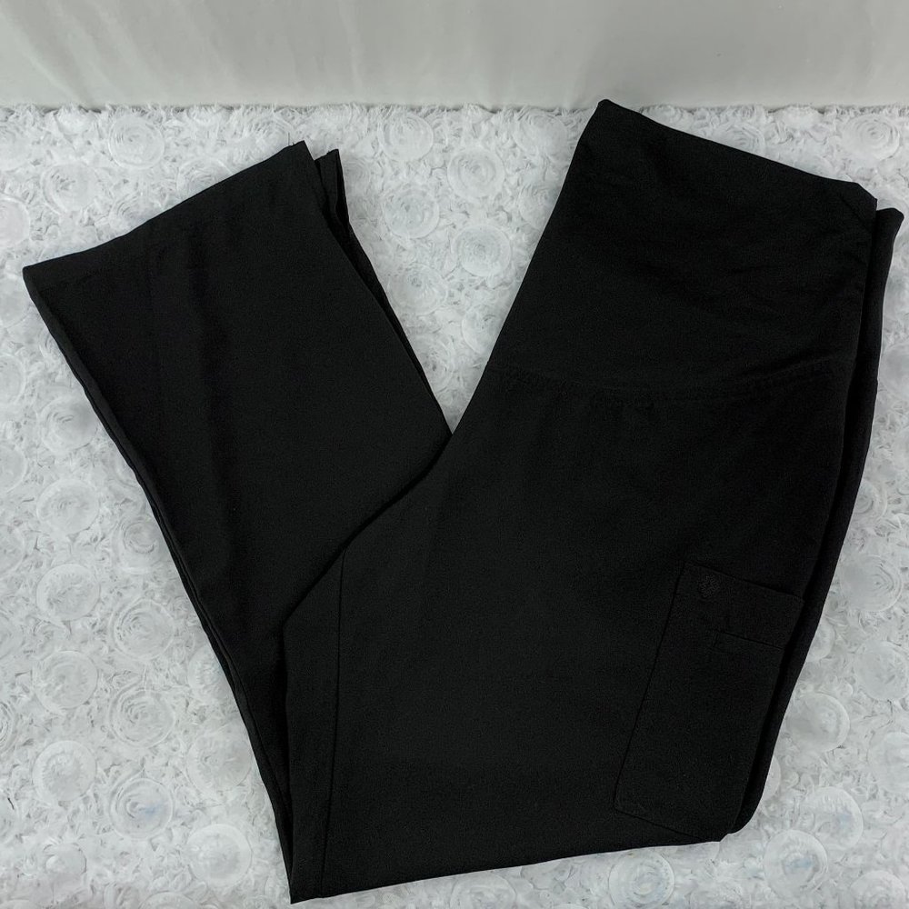 Med Couture Black Maternity Scrub Pants Sz L